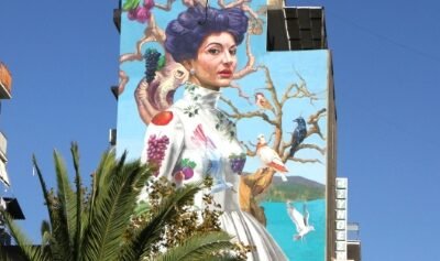 Central Kalamata mural nears completion – what do you think?